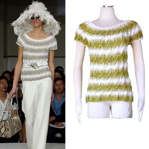 2008 Collection chunky cable knit cap sleeved sweater